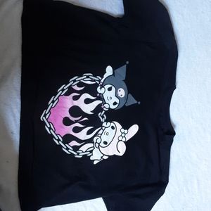 Kuromi and My Melody crop top